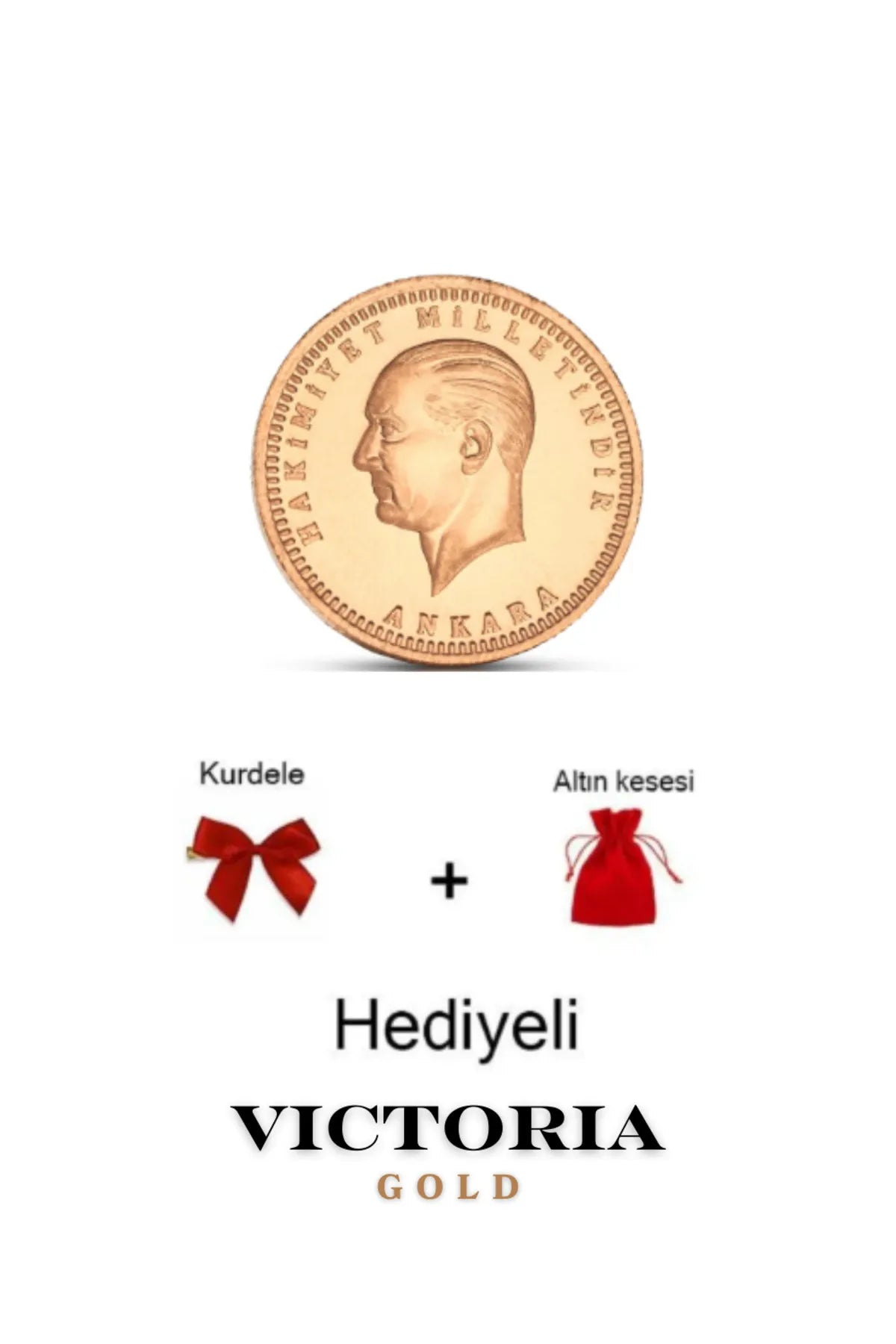 1 Adet Ata Çeyrek -Eski Tarihli (22 Ayar)
