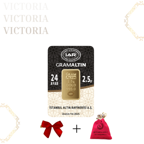 1 Adet 2.5 gr 24 Ayar 995 Altın